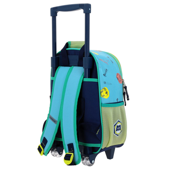 Mochila Chenson Monsters at Work Azul y Verde para Nino
