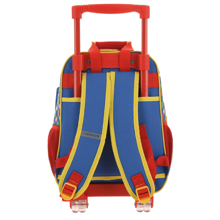 Mochila Rodante Chenson Mario Bros Azul y Rojo para Niño