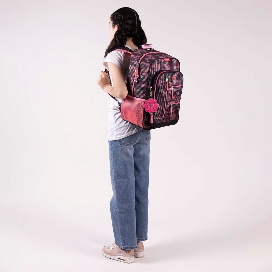 Mochila Escolar Chenson Negro para Niña