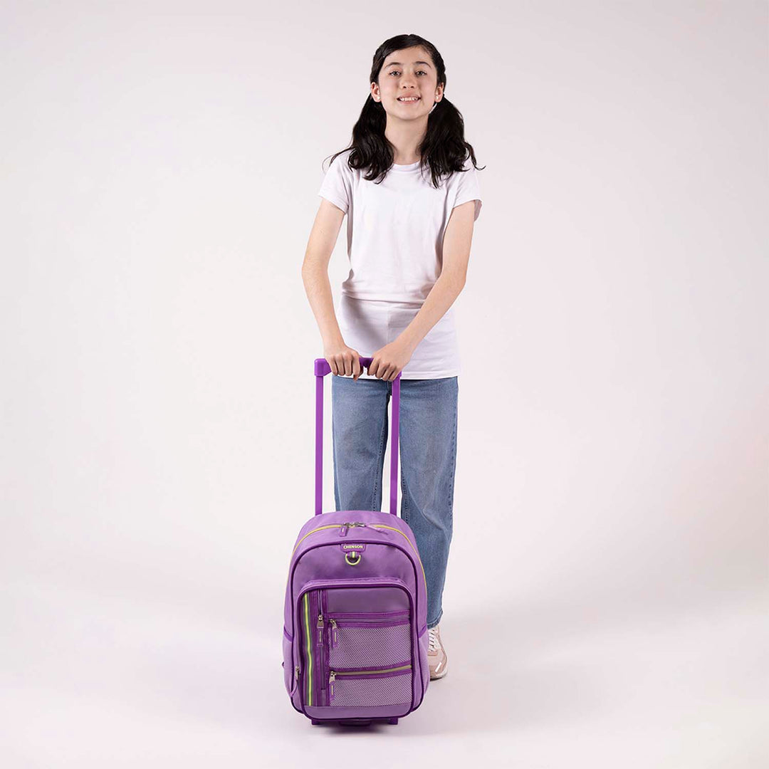 Mochila Rodante Chenson Morada para Niña
