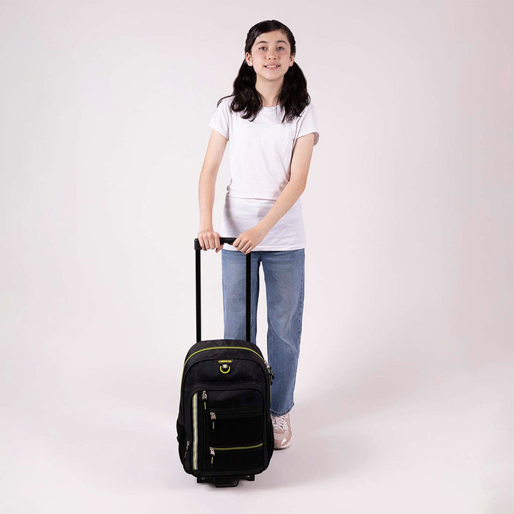 Mochila Rodante Chenson Negro para Nino