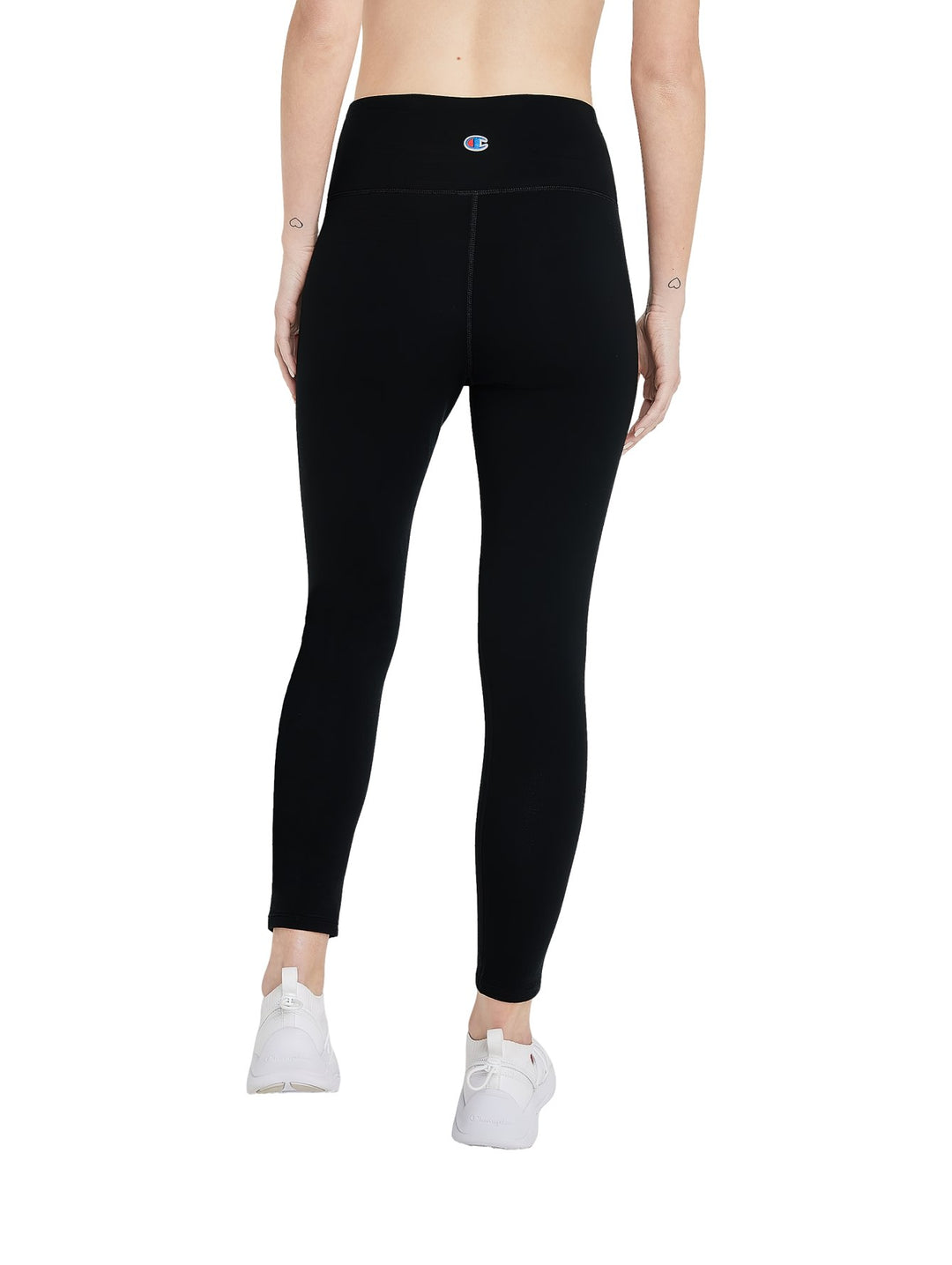 Leggings deportivos Champion en color negro, diseño ajustado y cintura elástica.