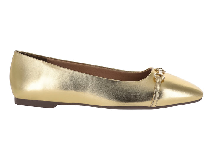 Zapatos Planos Salamandra Color Oro para Mujer