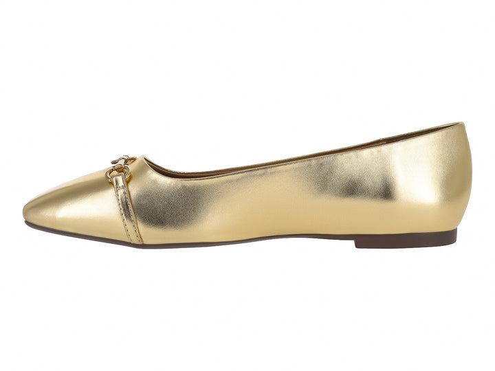 Zapatos Planos Salamandra Color Oro para Mujer