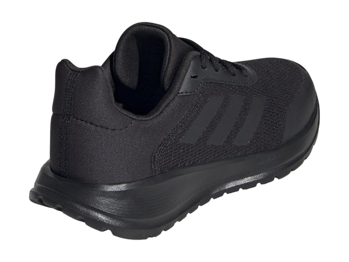 Tenis deportivos Adidas Tensaur Run 2.0 en color negro con suela a juego.