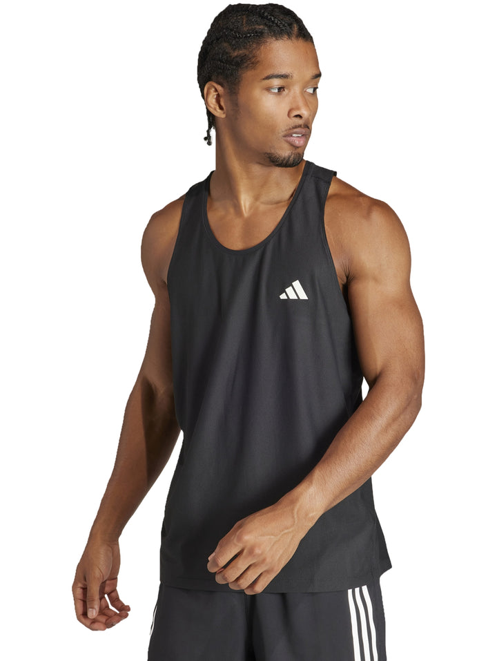 Playera sin Mangas Adidas Own the Run Negro para Hombre