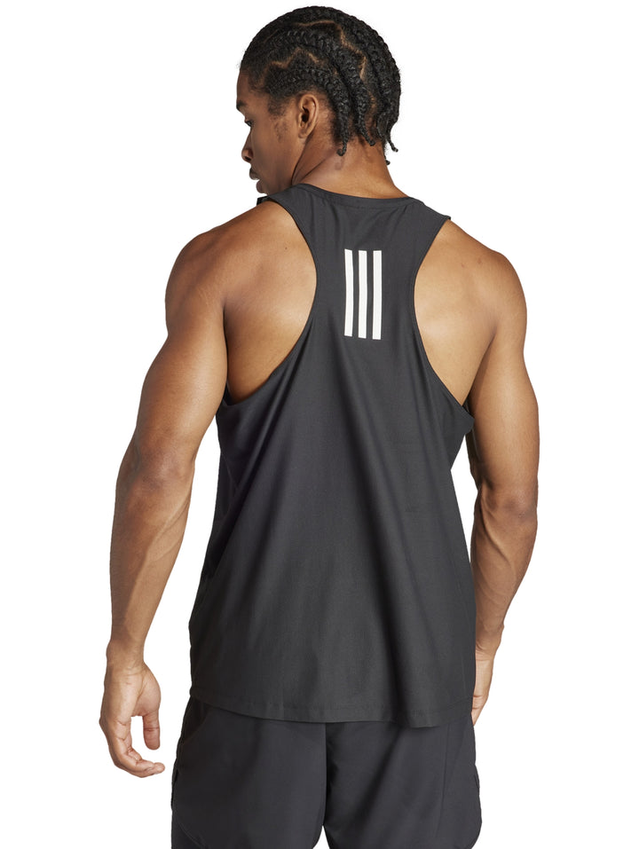 Playera sin Mangas Adidas Own the Run Negro para Hombre