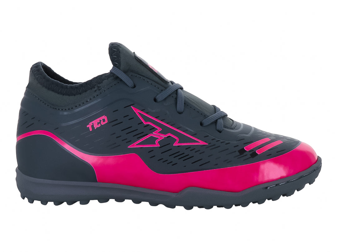 Tenis de Fútbol Leon Trucco Gris y Fucsia para Niño