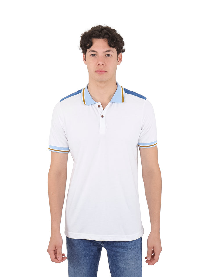 Playera Polo G.American Blanco para Hombre