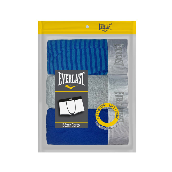 Pack 3 Bóxers Cortos Everlast Multicolor para Hombre