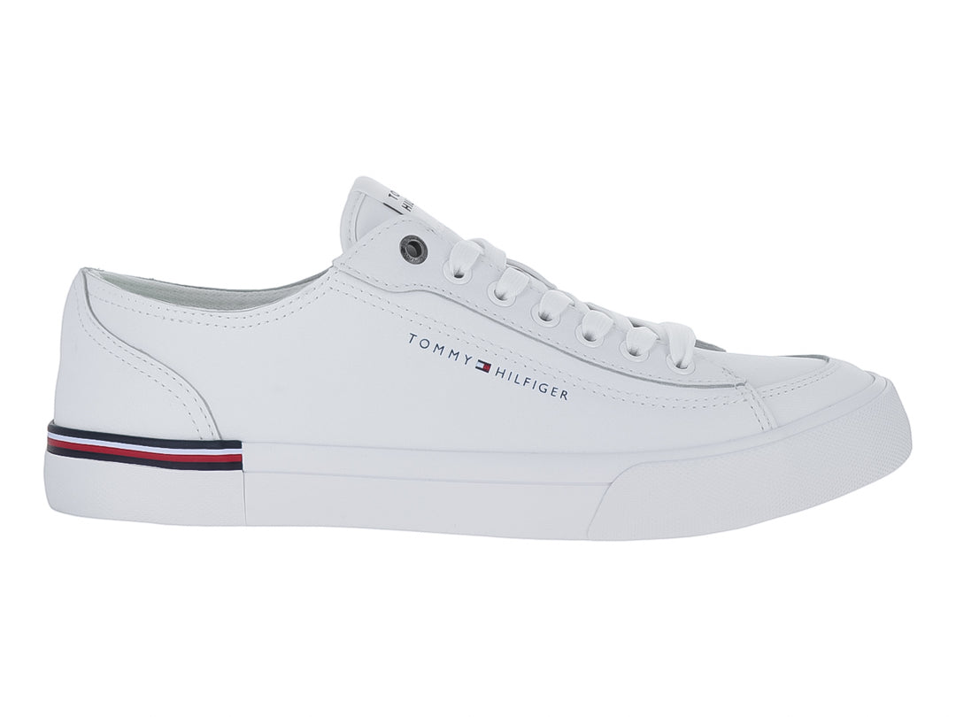 Tenis Tommy Hilfiger Corporate Vulc Leather Blancos para Hombre