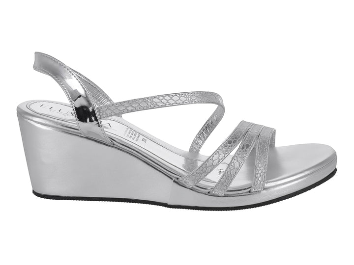 Sandalias Eluviera Plata Metálico para Mujer