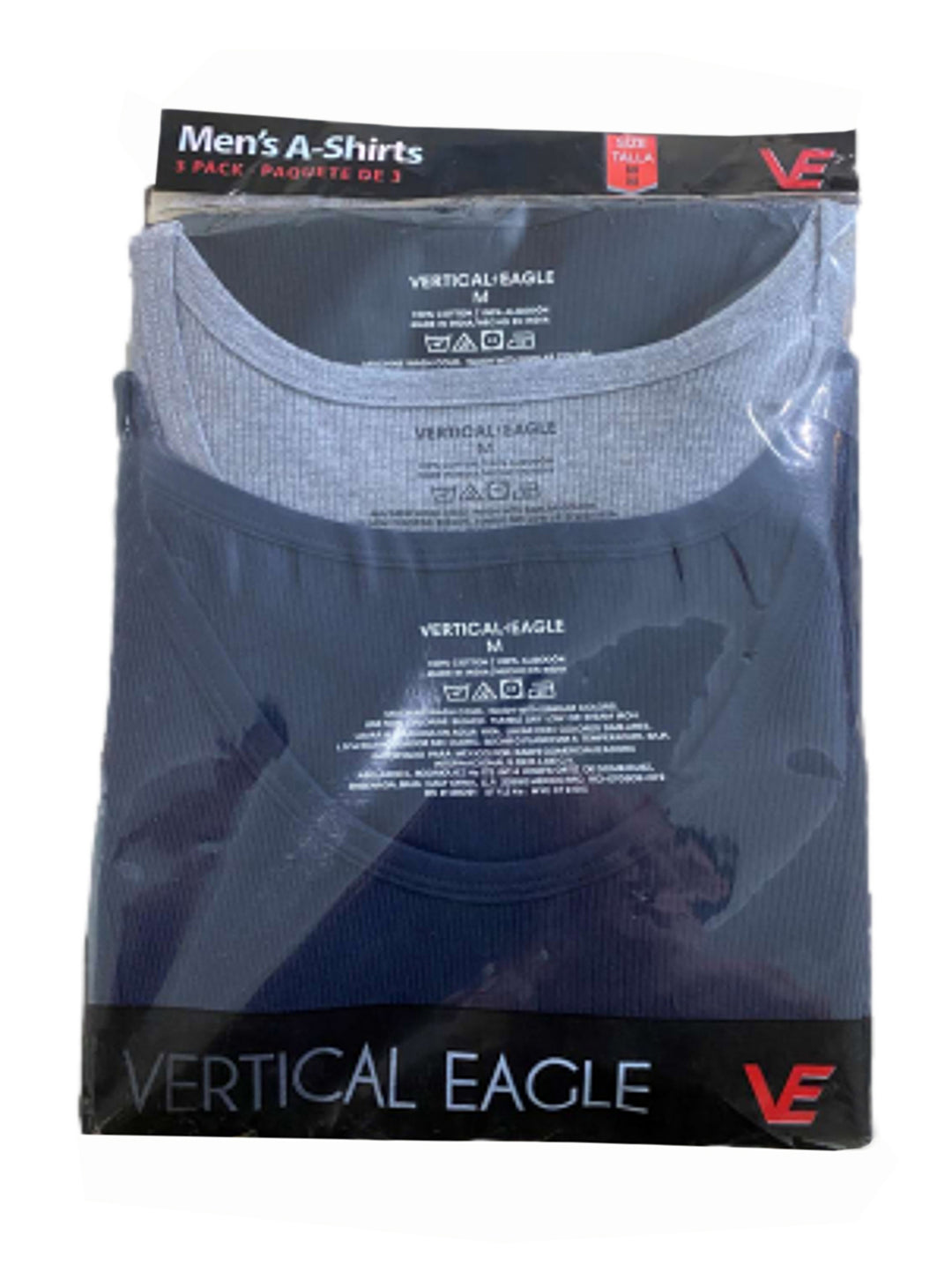 Pack 3 Playeras Interiores Vertical Eagle Blanco para Hombre