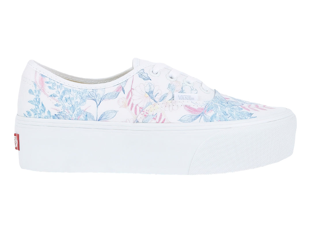 Tenis Vans Authentic Stackform Blanco Floral para Mujer