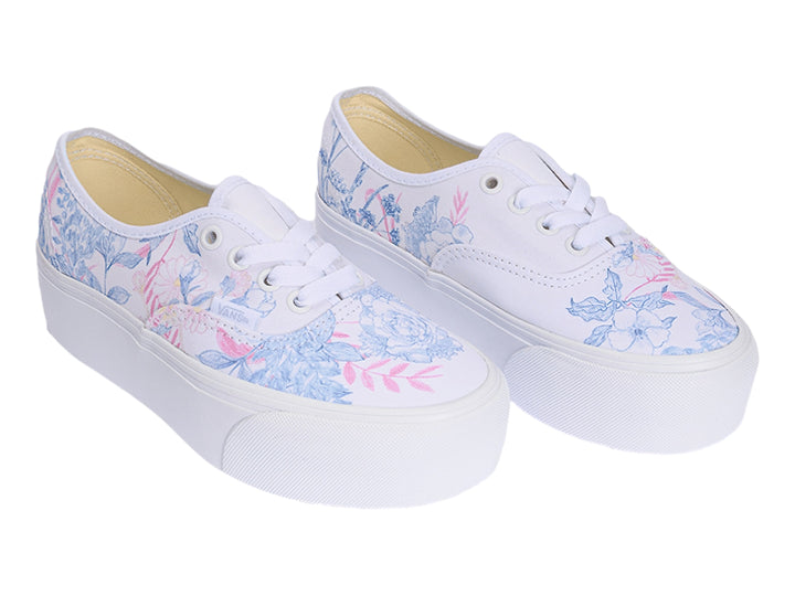 Tenis Vans Authentic Stackform Blanco Floral para Mujer