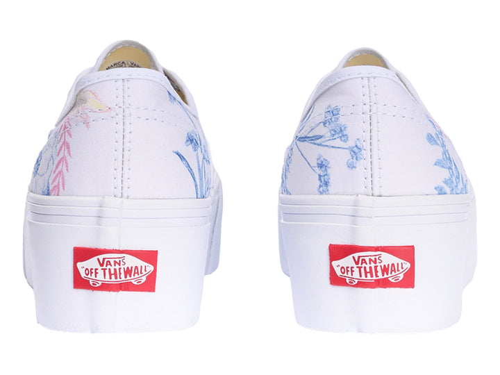 Tenis Vans Authentic Stackform Blanco Floral para Mujer