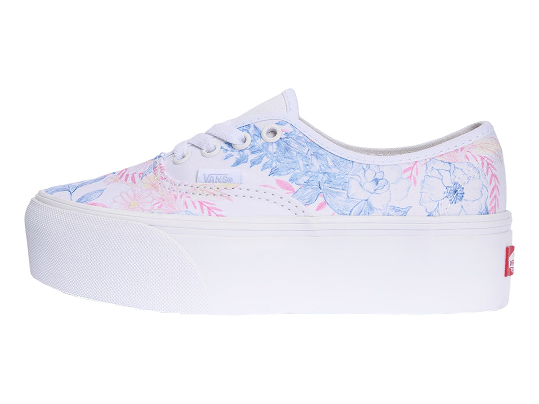 Tenis Vans Authentic Stackform Blanco Floral para Mujer
