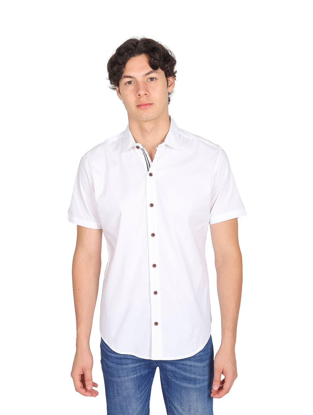 Camisa Vertical Eagle Blanca para Hombre