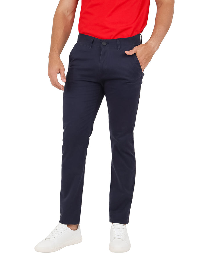 Pantalón de Gabardina Slim Vertical Eagle Azul Marino para Hombre