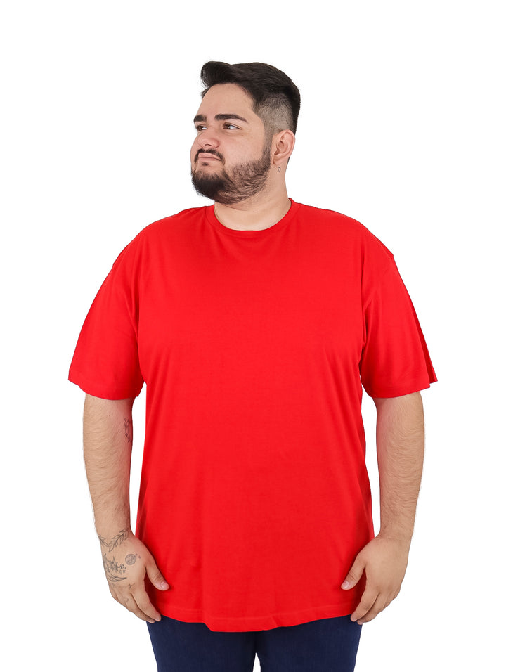 Playera Vertical Eagle Roja Lisa para Hombre