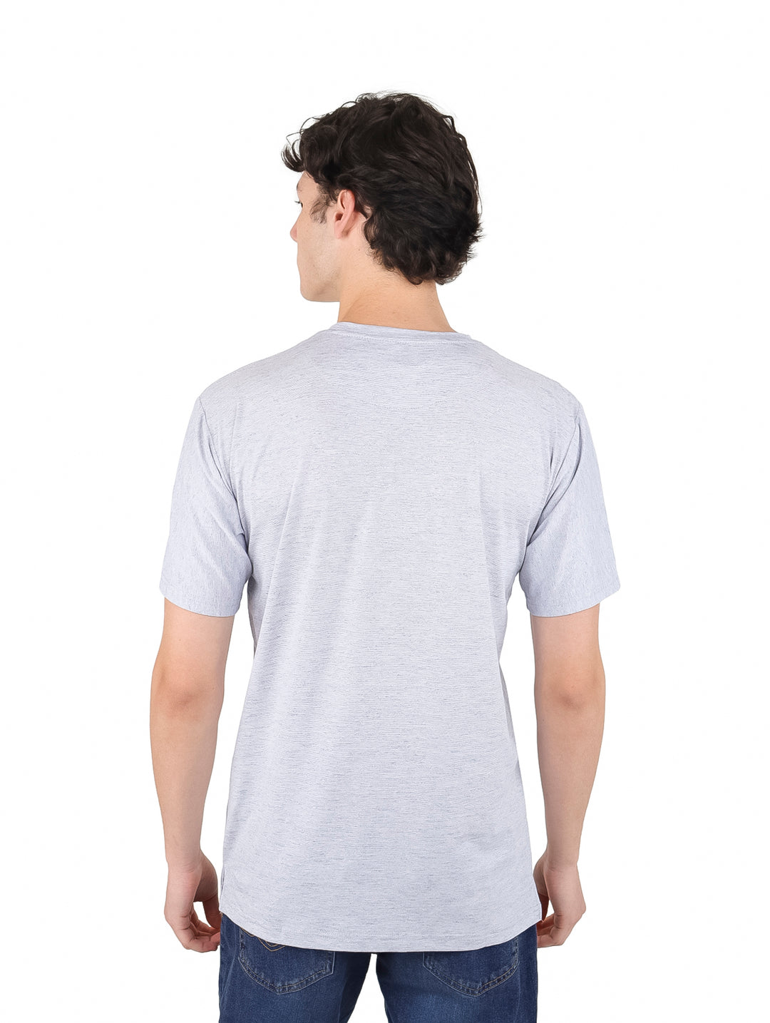 Playera Vertical Eagle Blanca Slub para Hombre