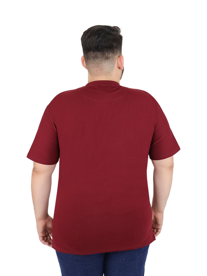 Playera Vertical Eagle Color Vino para Hombre