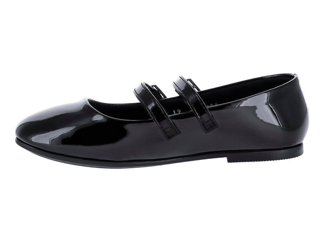 Zapatos Planos de Charol Negros Tropicana para Niña