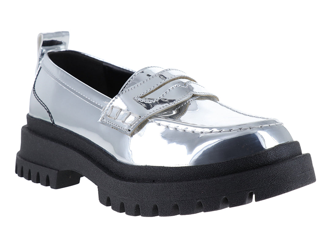 Zapatos Mocasín Tropicana Plata para Niña