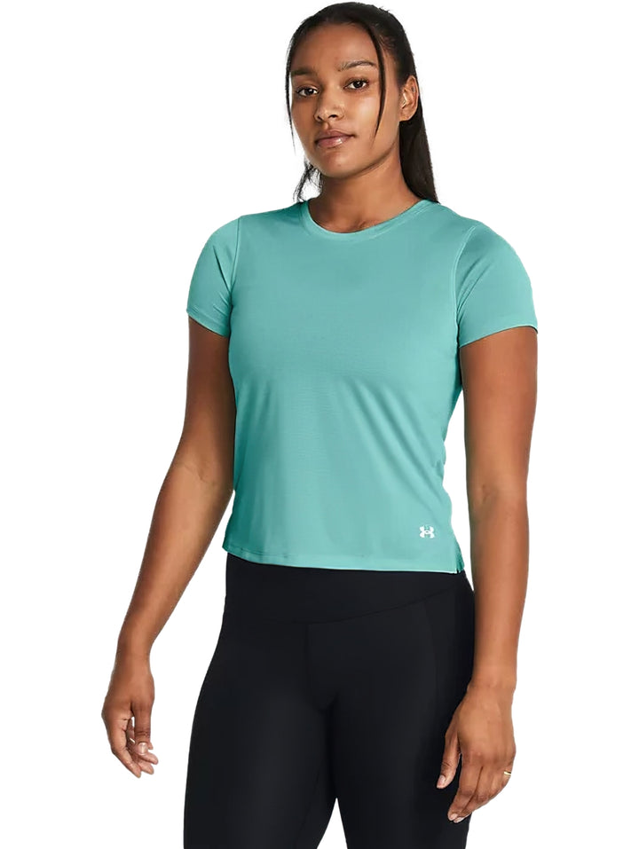 Playera Under Armour Launch Short Sleeve Verde para Mujer