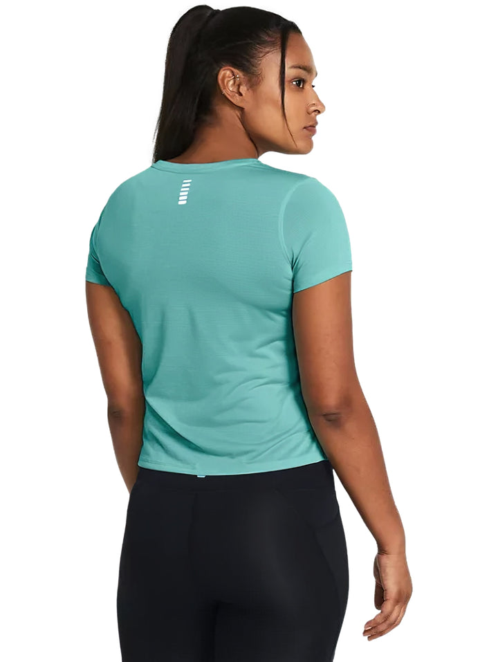 Playera Under Armour Launch Short Sleeve Verde para Mujer