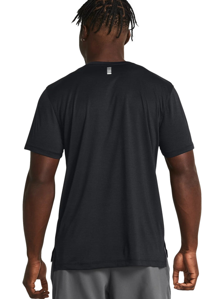 Playera Under Armour Launch Manga Corta Negro para Hombre