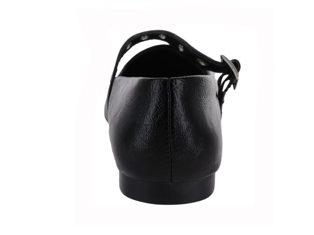 Zapatos Planos Luna Rosa Negro para Mujer