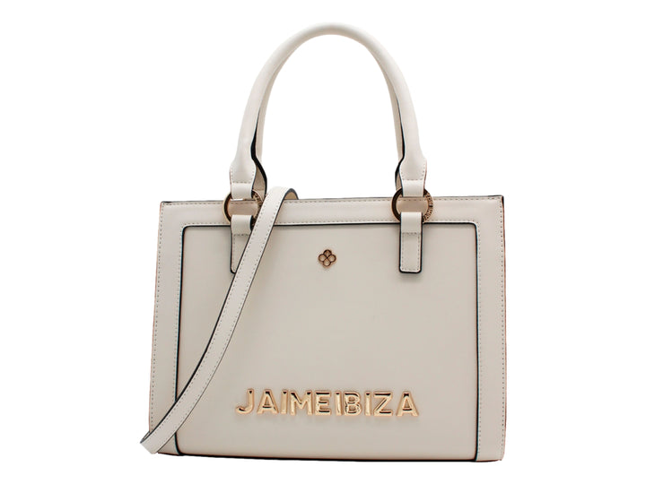 Bolso Satchel Jaime Ibiza Beige para Mujer