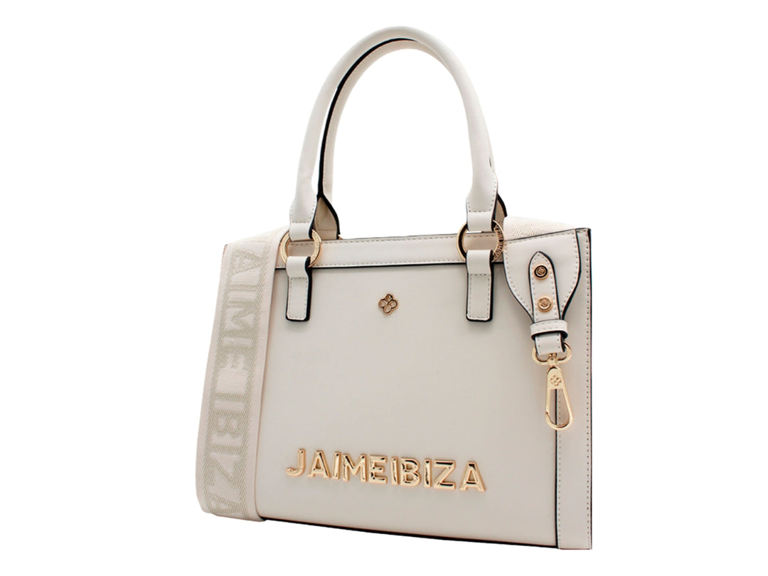 Bolso Satchel Jaime Ibiza Beige para Mujer