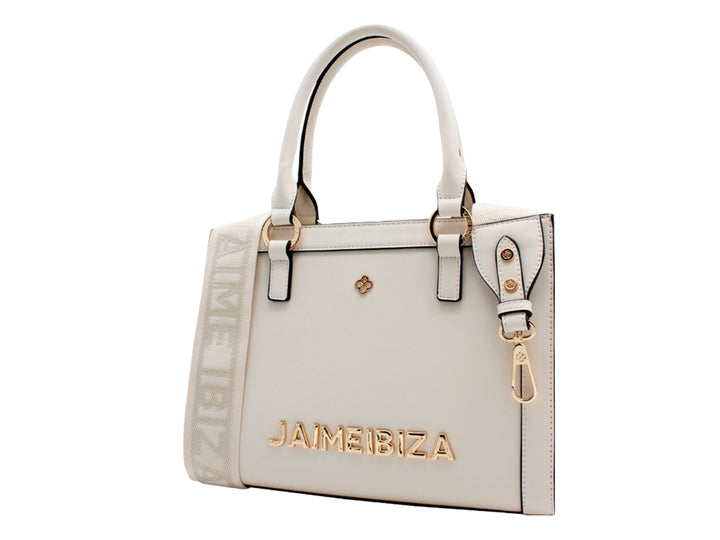 Bolso Satchel Jaime Ibiza Beige para Mujer