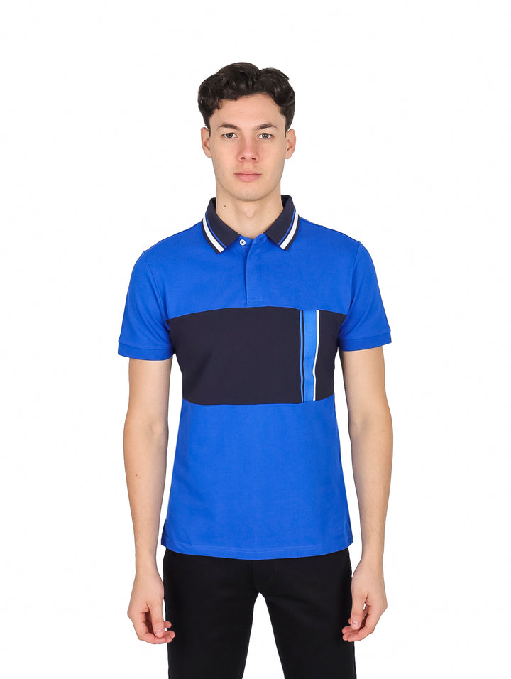 Playera Polo Carven Color Royal para Hombre