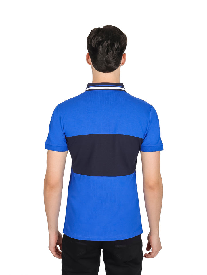 Playera Polo Carven Color Royal para Hombre