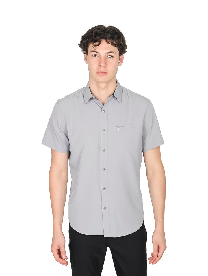 Camisa Manga Corta DKNY Gris para Hombre