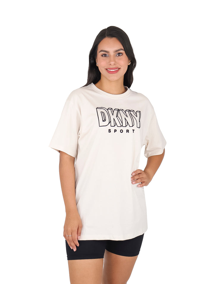 Playera DKNY Color Arena Oversize para Mujer