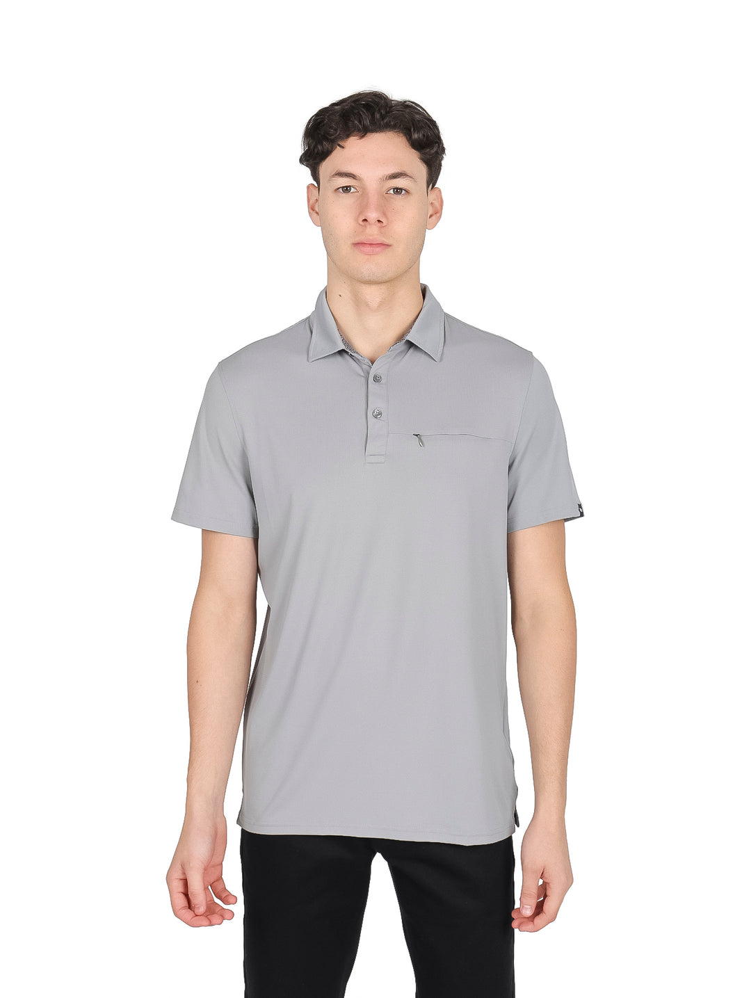 Playera Polo DKNY Color Gris Piedra