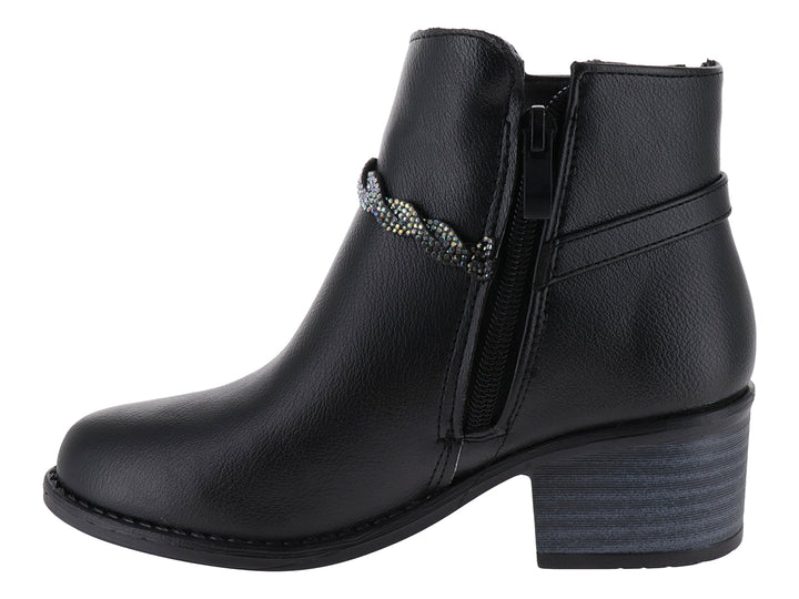 Botas Tropicana Negras con Pedrería para Niña