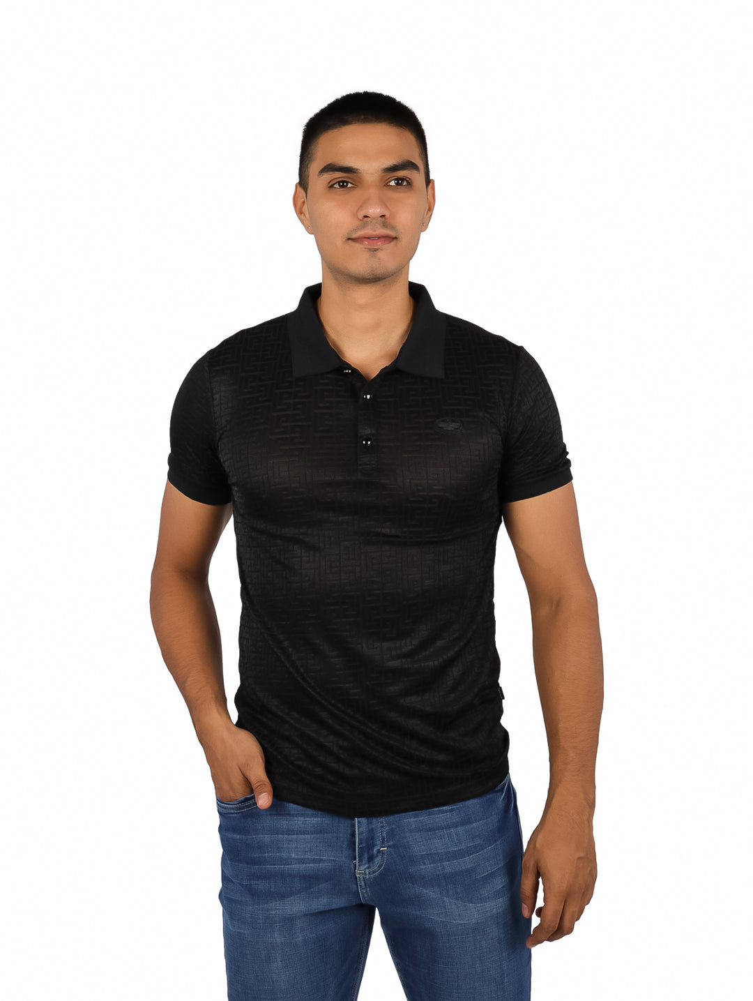 Playera Polo Barabas Color Negro para Hombre