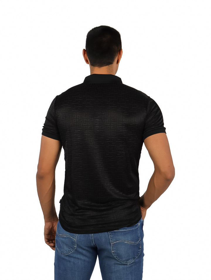 Playera Polo Barabas Color Negro para Hombre