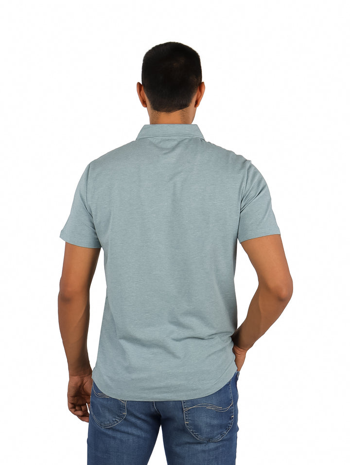 Playera Polo DKNY Color Smoke Blue para Hombre