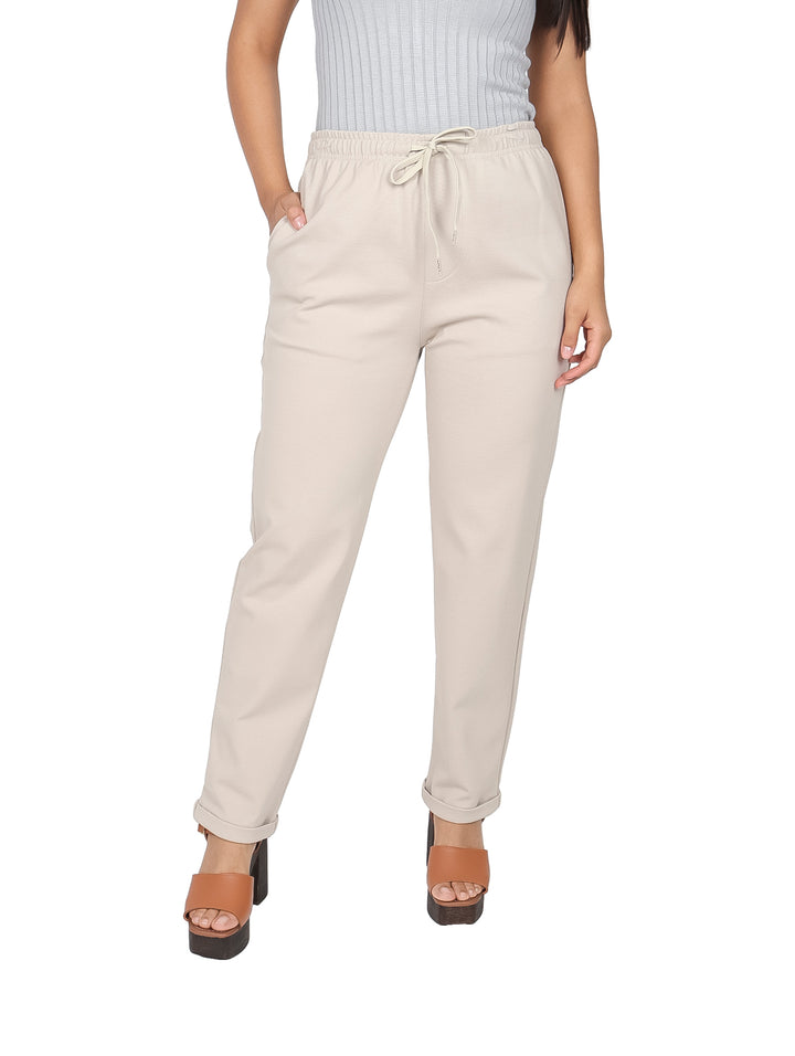 Pantalones Jogger Authentic Lyon Beige para Mujer