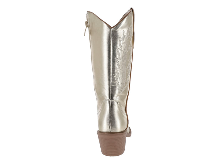 Botas Vaqueras ROZE Dorado para Mujer