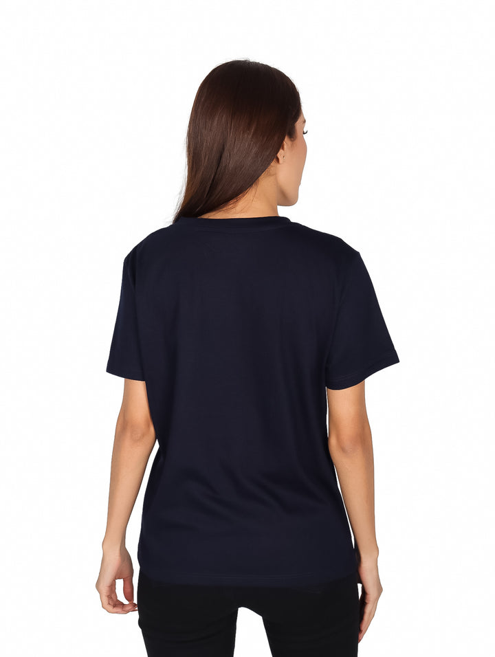 Playera K-Swiss Manga Corta Azul Marino para Mujer
