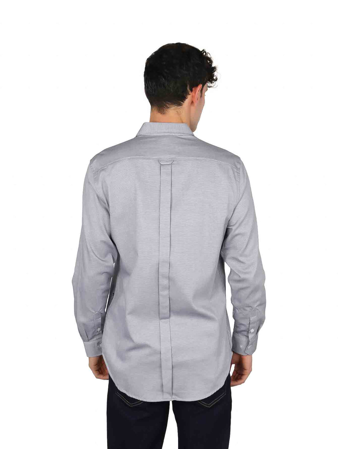 Camisa Furor Manga Larga Gris para Hombre
