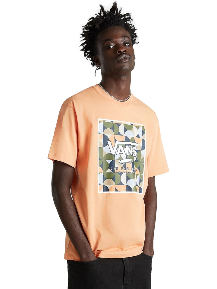 Playera Vans Classic Print Box Color Cobre para Hombre