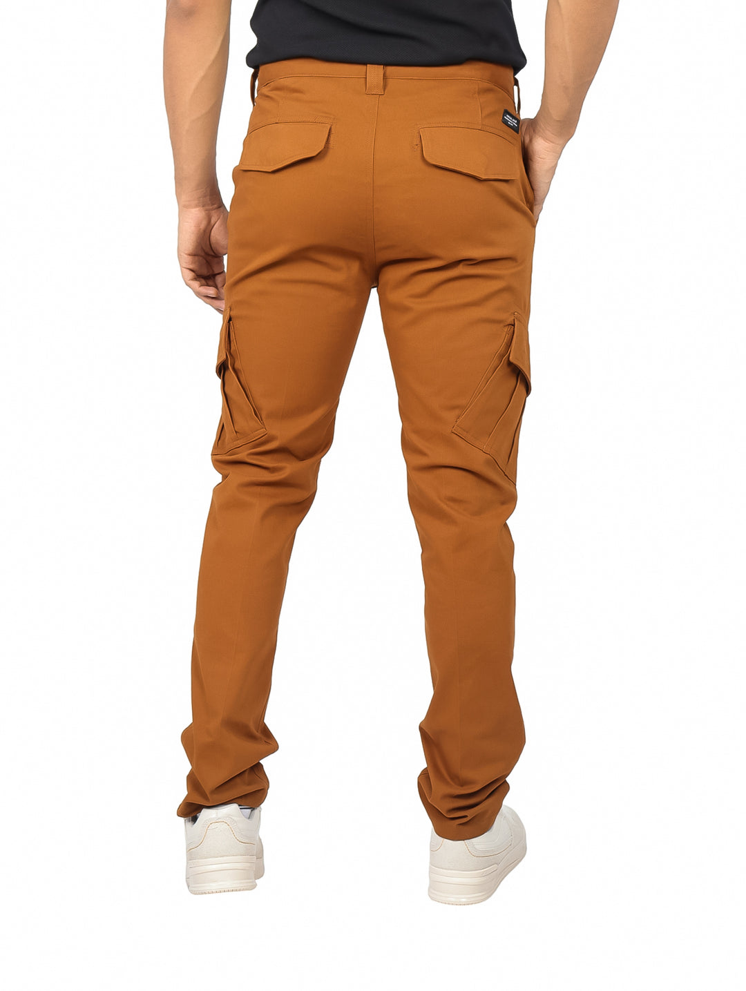 Pantalón Cargo Gabardina Vertical Eagle Color Tabaco para Hombre
